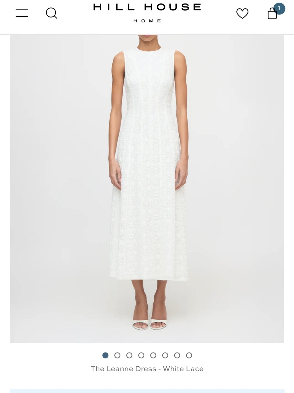 NWT - Hill House The Leanne Dress - White Lace